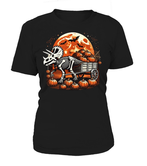 Halloween Dinosaur Skeleton 10 Women's T-Shirt