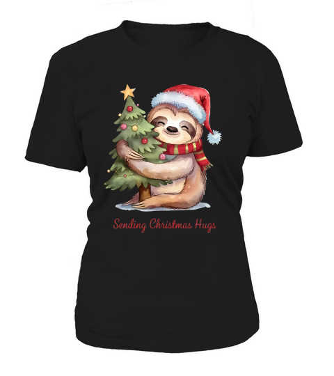 Sending Christmas Hugs Vintage Christmas 02 Women's T-Shirt