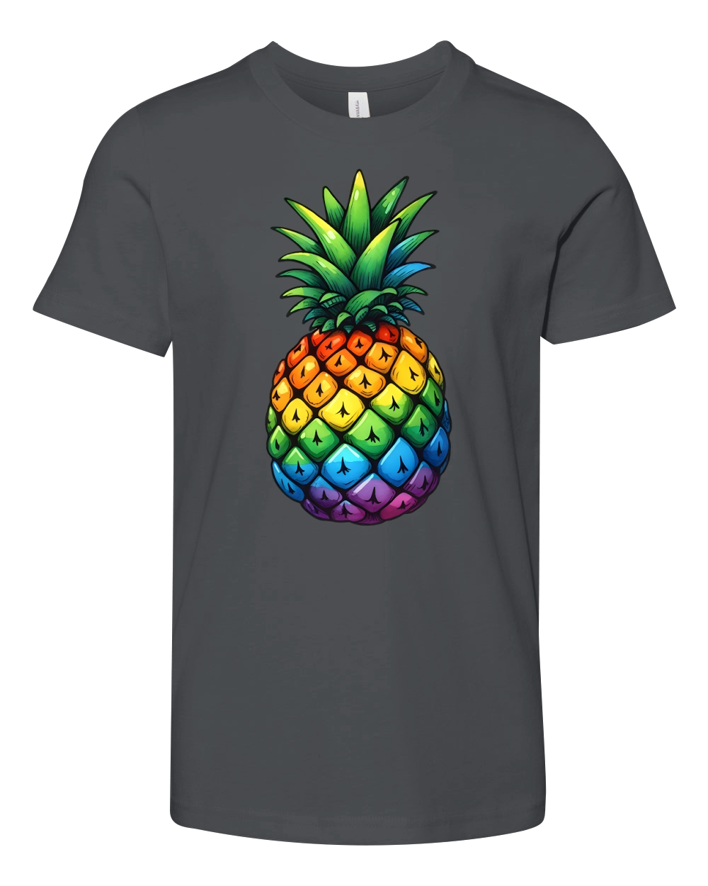 Colorful Pineapple Youth Unisex Jersey Tee