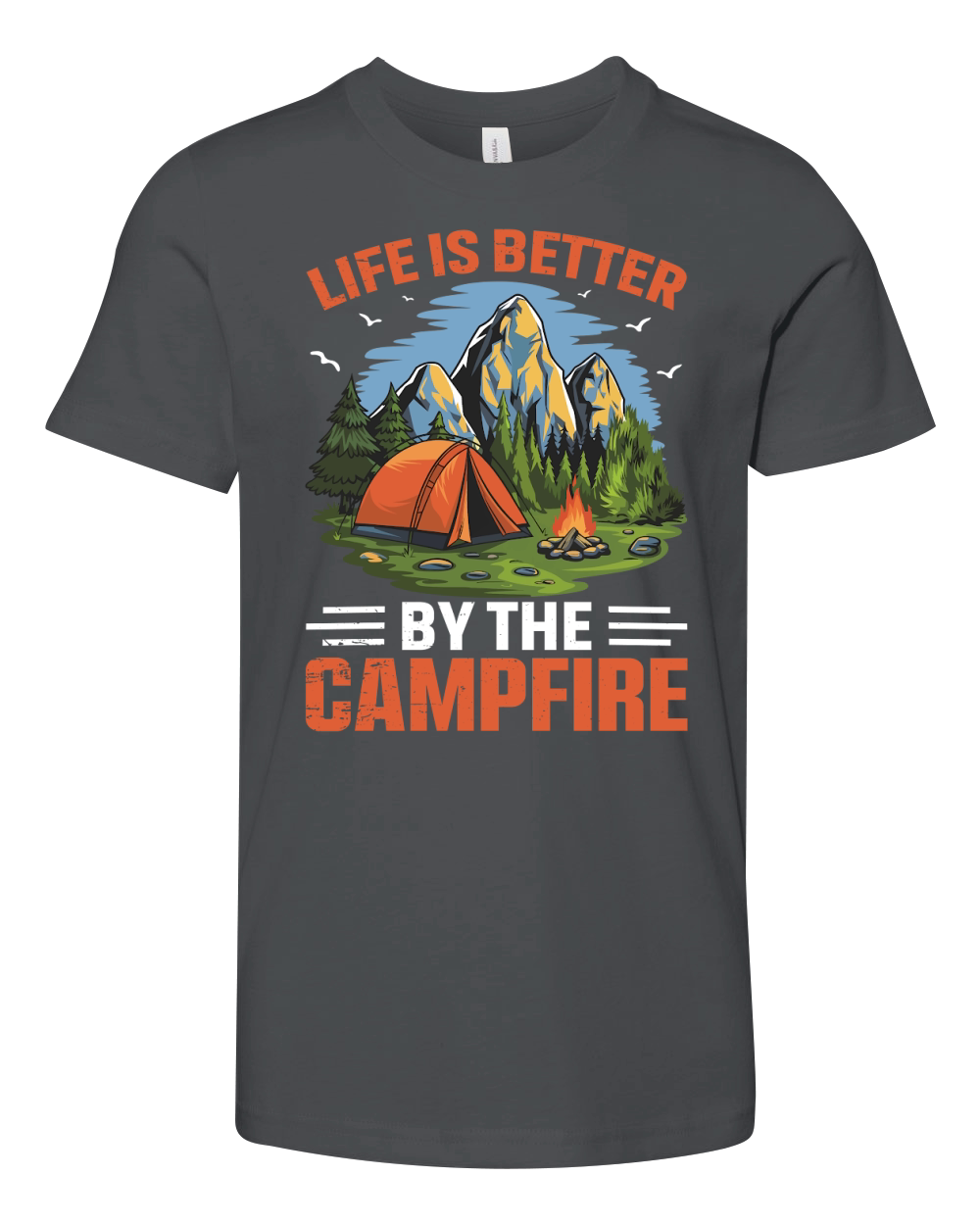 Life Is Better By The Campfire Youth Unisex Jersey Tee