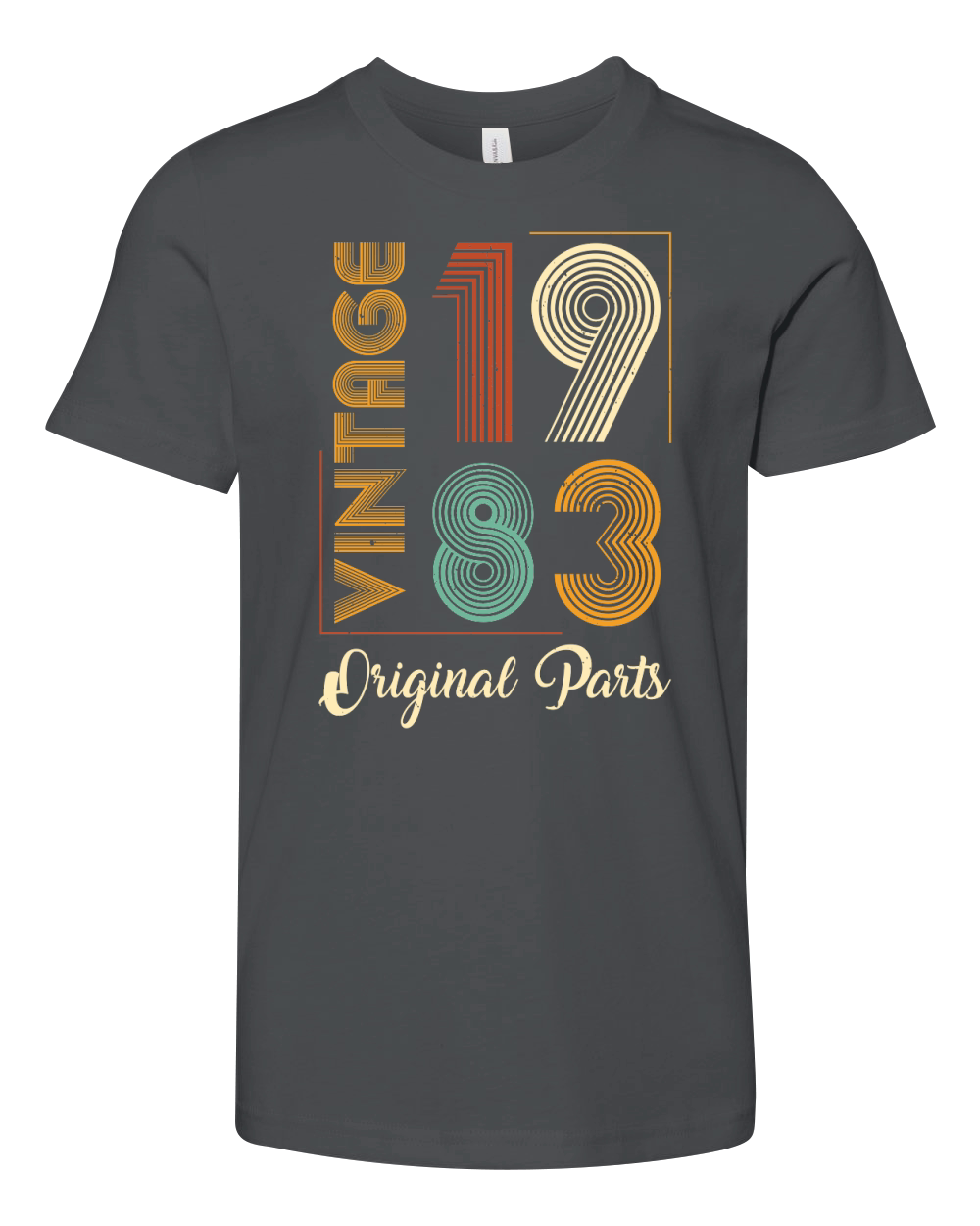 Vintage 1983 Original Parts Birthday (1) Youth Unisex Jersey Tee
