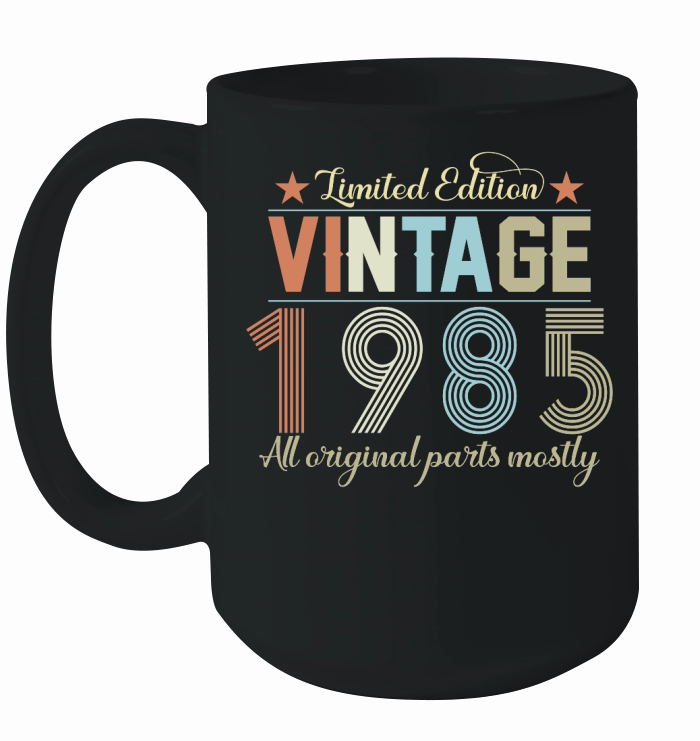 Birthday   Limited Edition Vintage 1985 Ceramic Mug