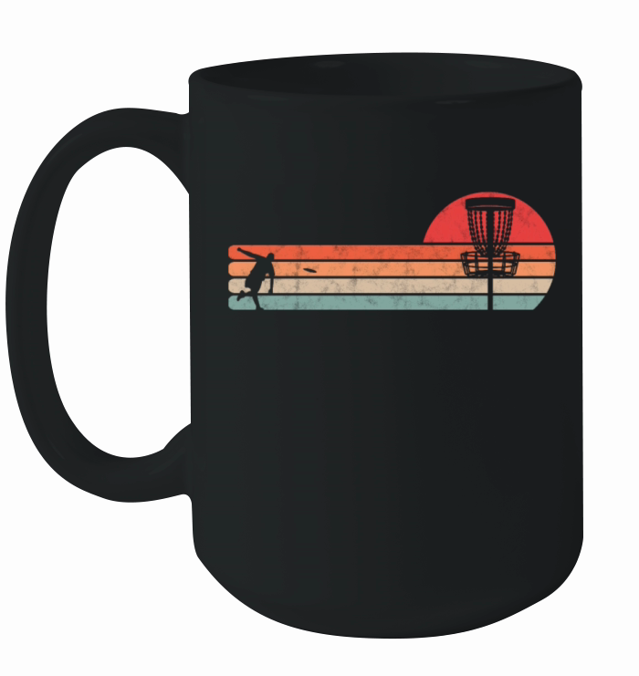 Discgolf Player Disk Golf Vintage Ceramic Mug