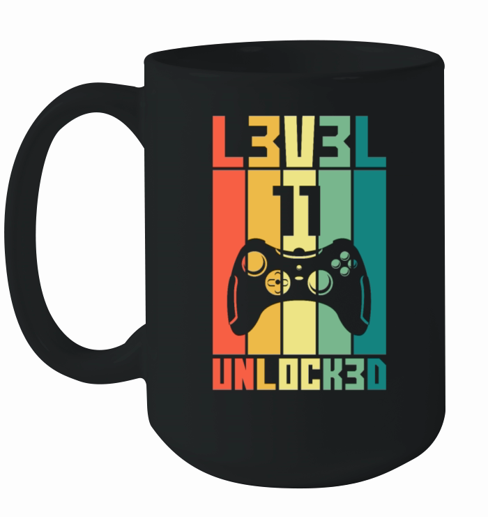 Level 11 Unlocked Vintage Gamer 11th Birthday Gift Ceramic Mug