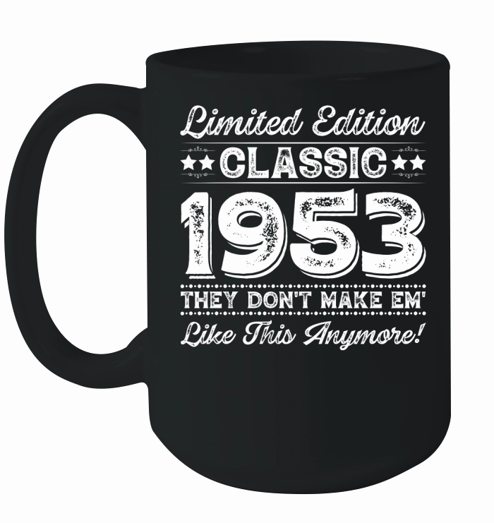 Limited Edition Classic 1953 Birthday Ceramic Mug