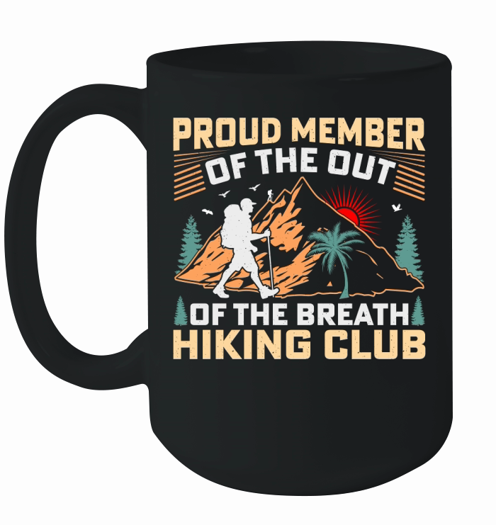 Proud Member Vintage Hiking Club Ceramic Mug