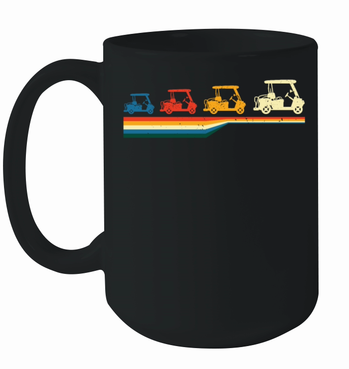 Vintage Golf Shirt - Golf Caddy Shirt - Golf Cart Ceramic Mug
