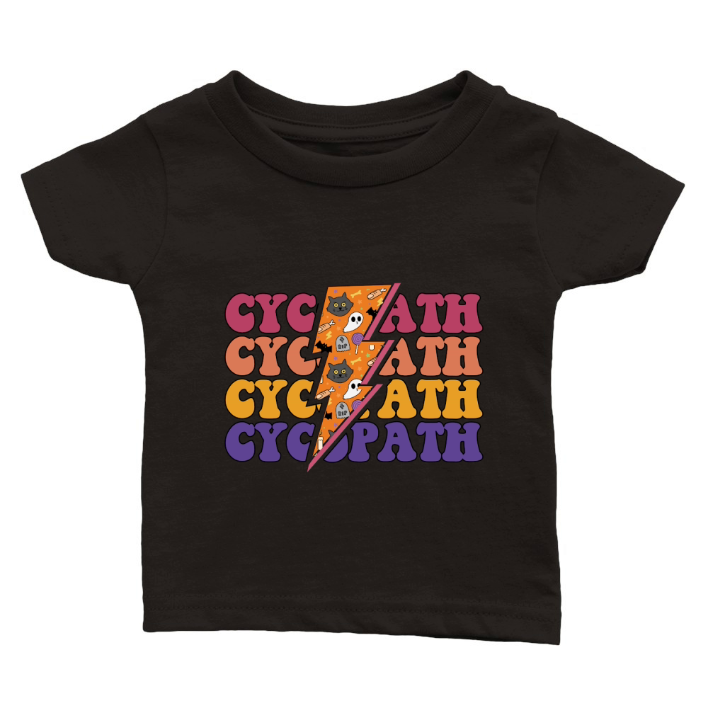 Cycopath Retro Groovy Vintage 02 Classic Baby Crewneck T-shirt