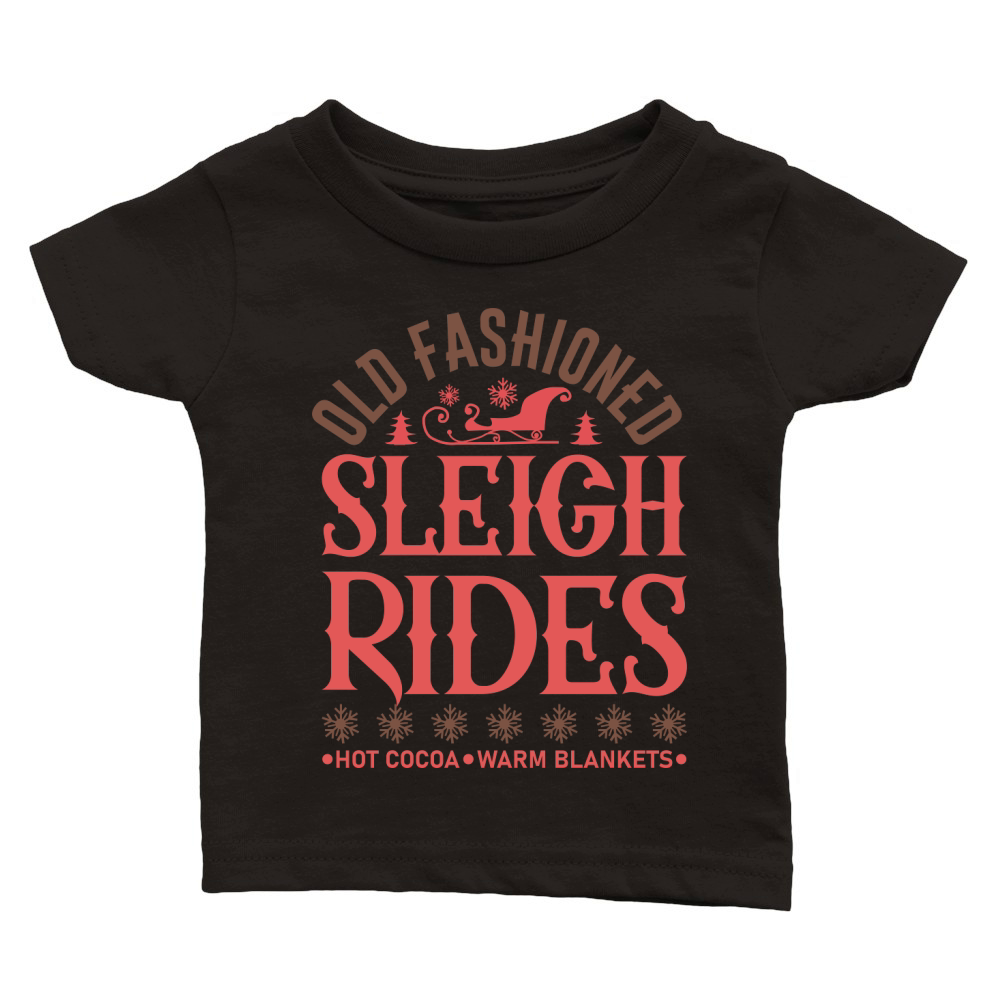 Old fashioned sleigh rides Classic Baby Crewneck T-shirt