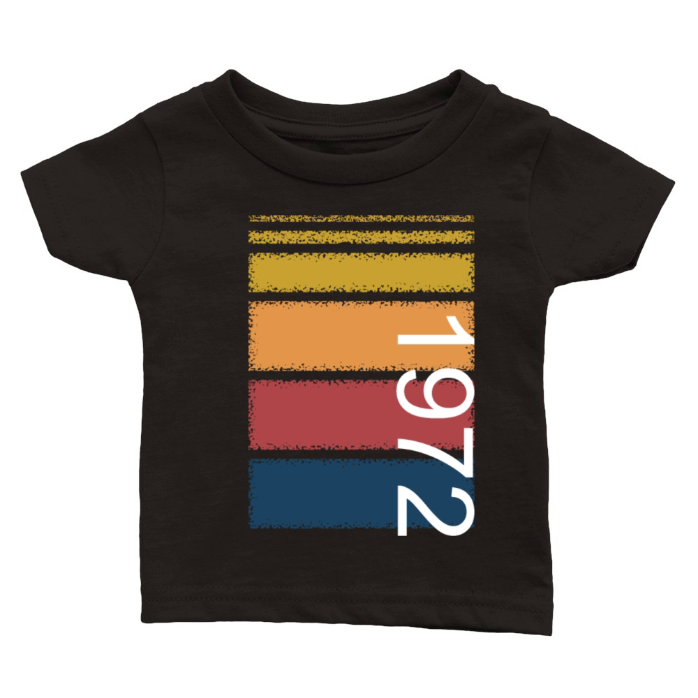 Retro-Vintage year 1972 Classic Baby Crewneck T-shirt