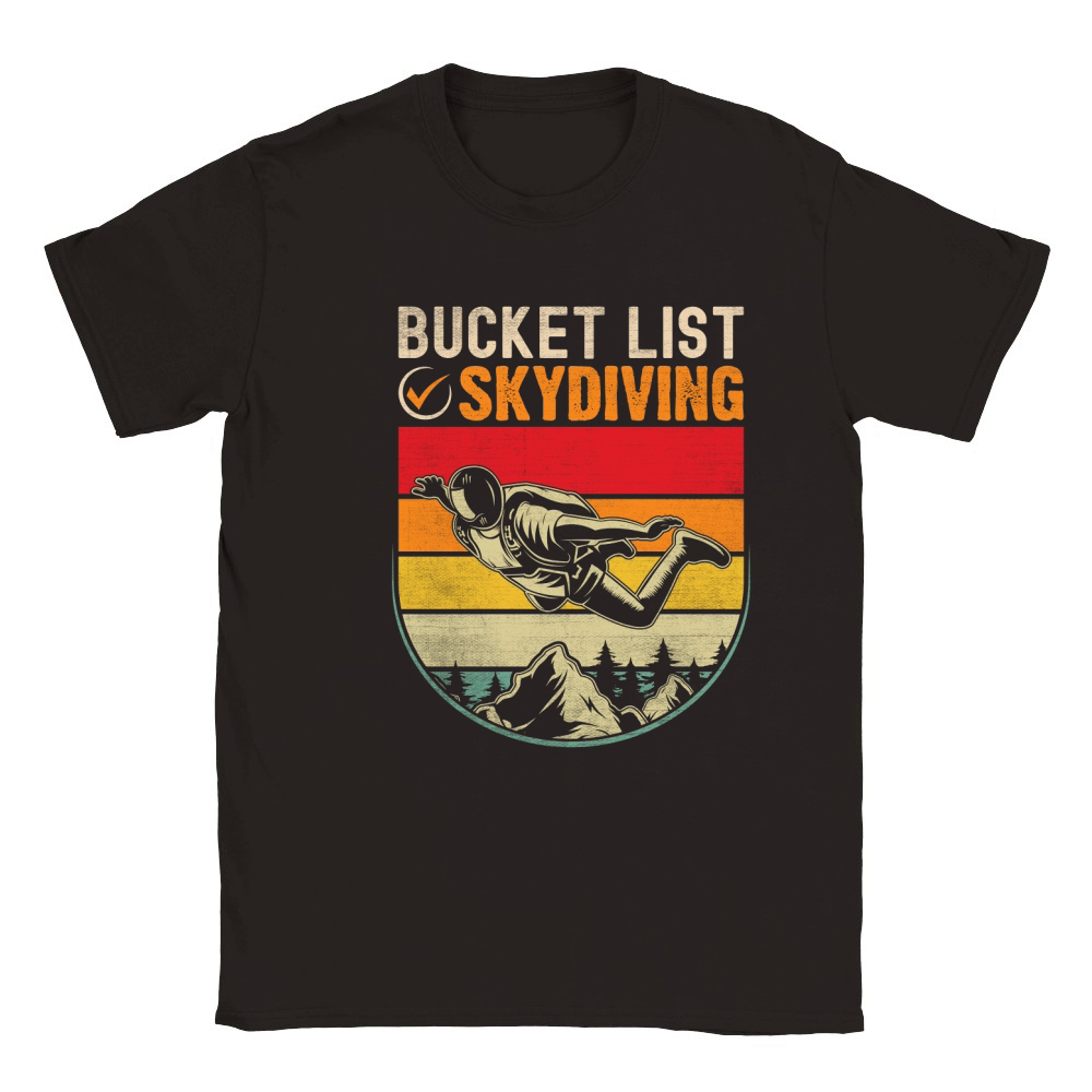 Bucket list skydiving 02 Classic Kids Crewneck T-shirt