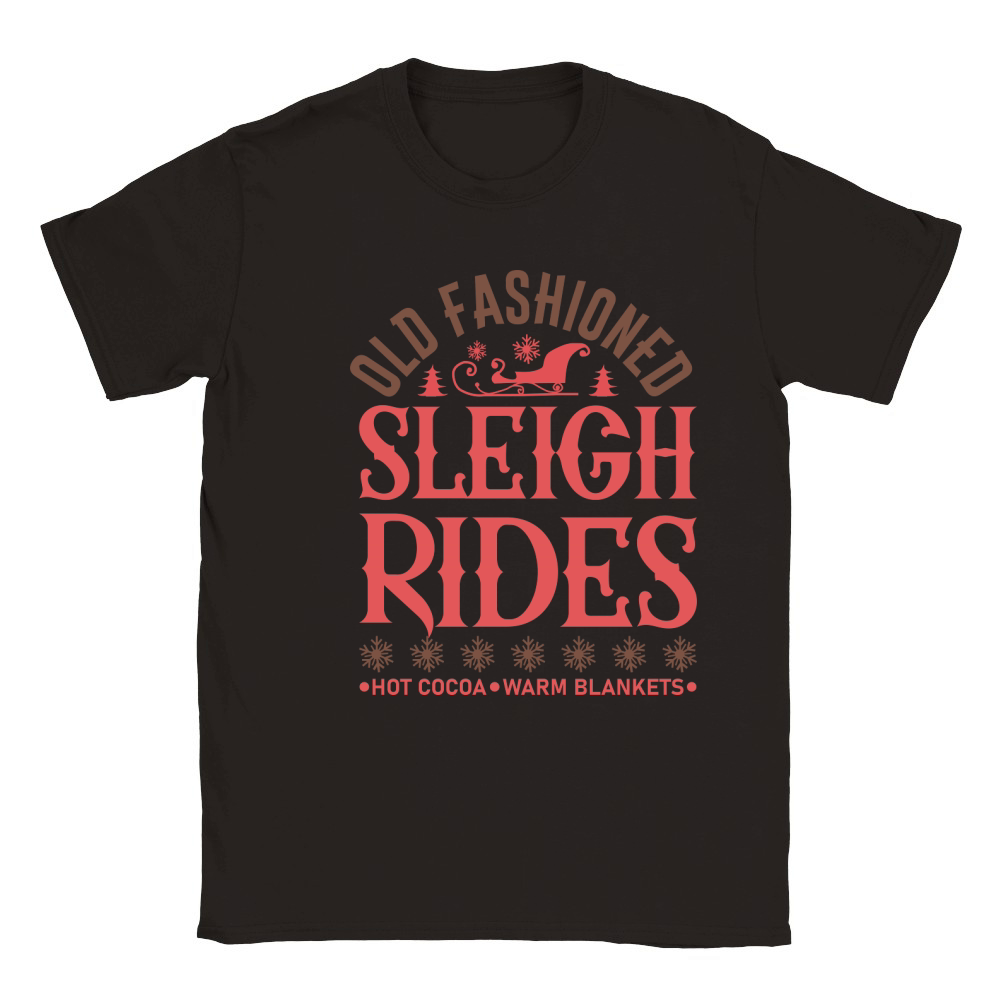 Old fashioned sleigh rides Classic Kids Crewneck T-shirt