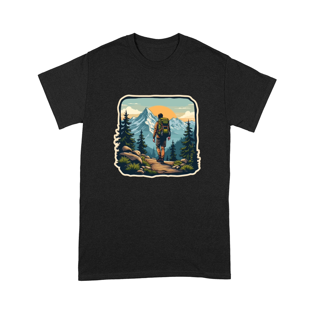 Mountain explorer hiking adventure Illus 17 Comfort T-shirt