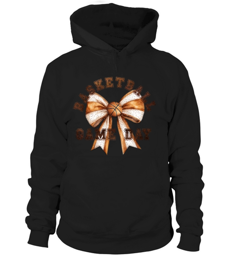Basketball Game day bow 02 Hoodie Unisex