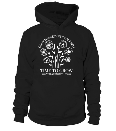 Give Yourself Time SVG Inspirational PNG White Hoodie Unisex