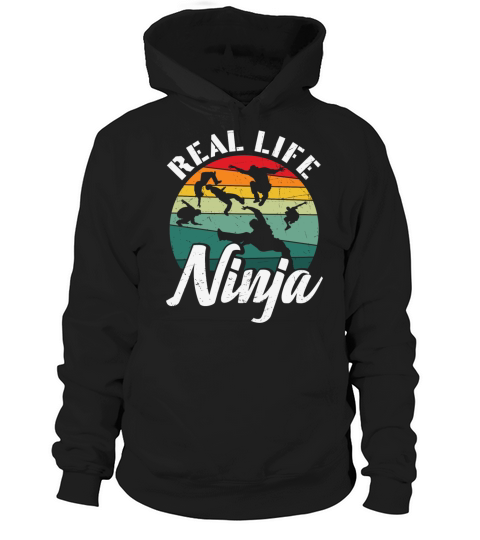 Parkour Real Life Ninja Gym Retro Vintage Hoodie Unisex