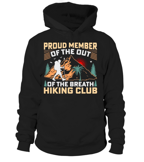 Proud Member Vintage Hiking Club Hoodie Unisex