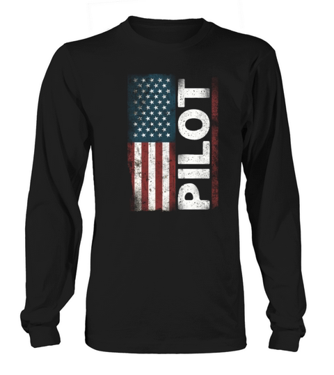 Airplane Pilot Vintage Pilot Long sleeved Unisex