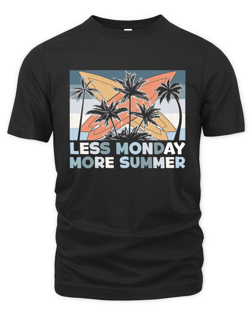 Beach Summer Less Monday More Summer Organic Unisex T-shirt