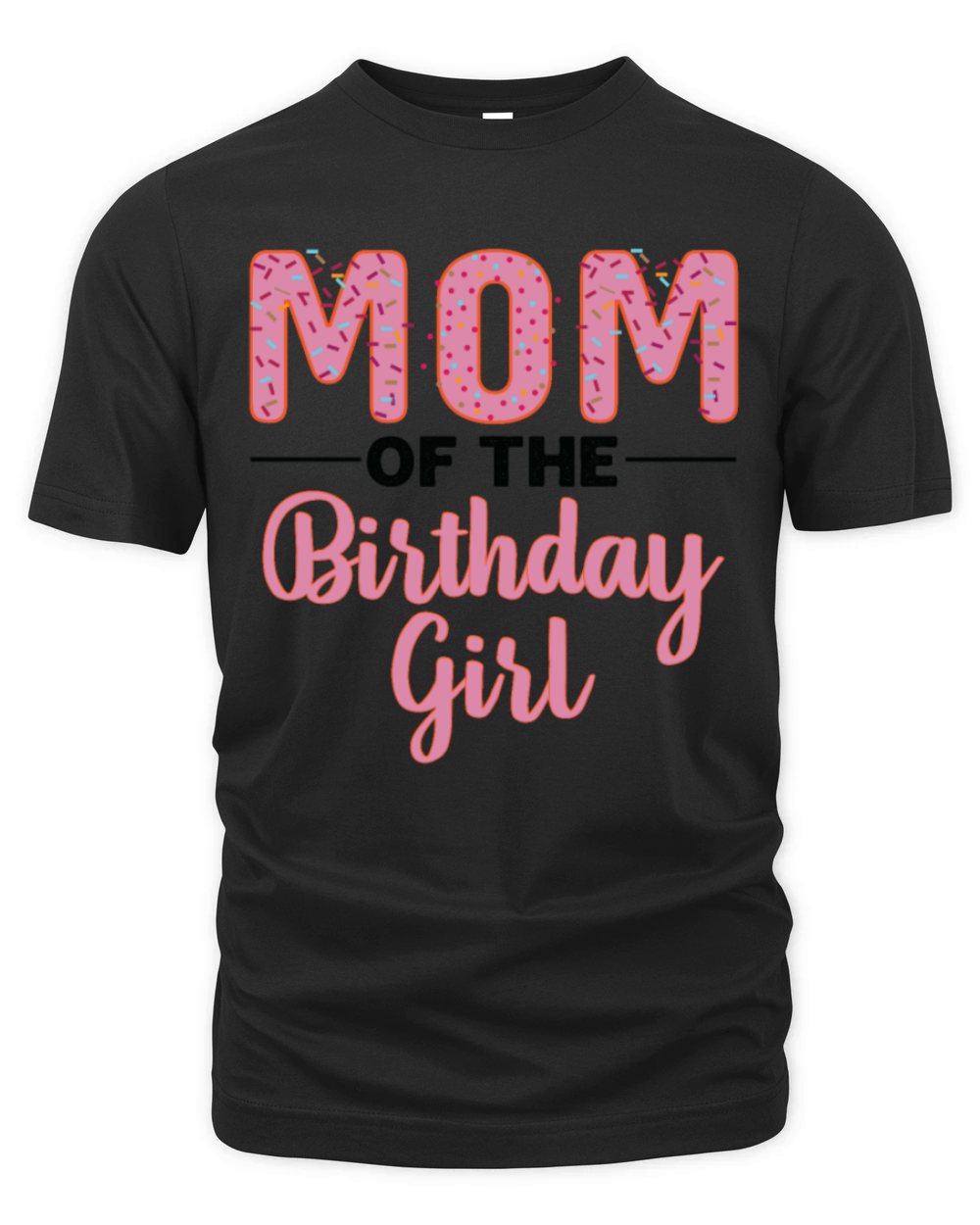 "Mom of the Birthday Girl" Family Birthday t shirt Organic Unisex T-shirt