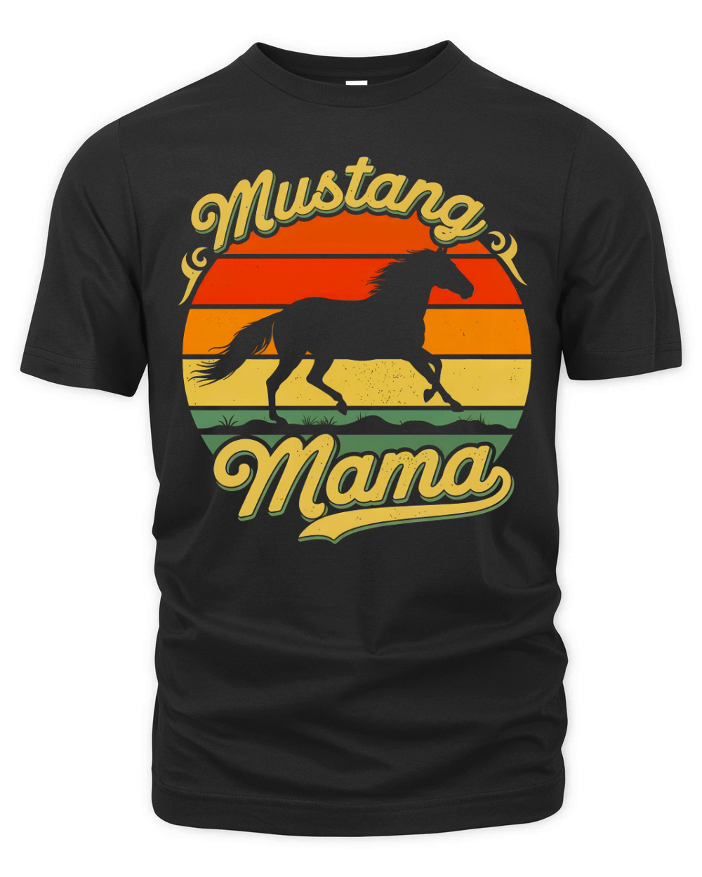 Mustang Mama Horse Organic Unisex T-shirt