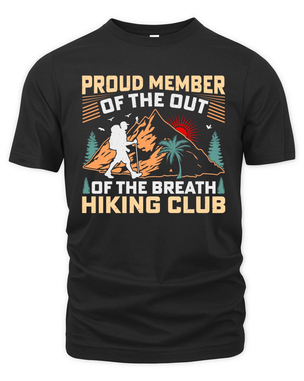 Proud Member Vintage Hiking Club Organic Unisex T-shirt