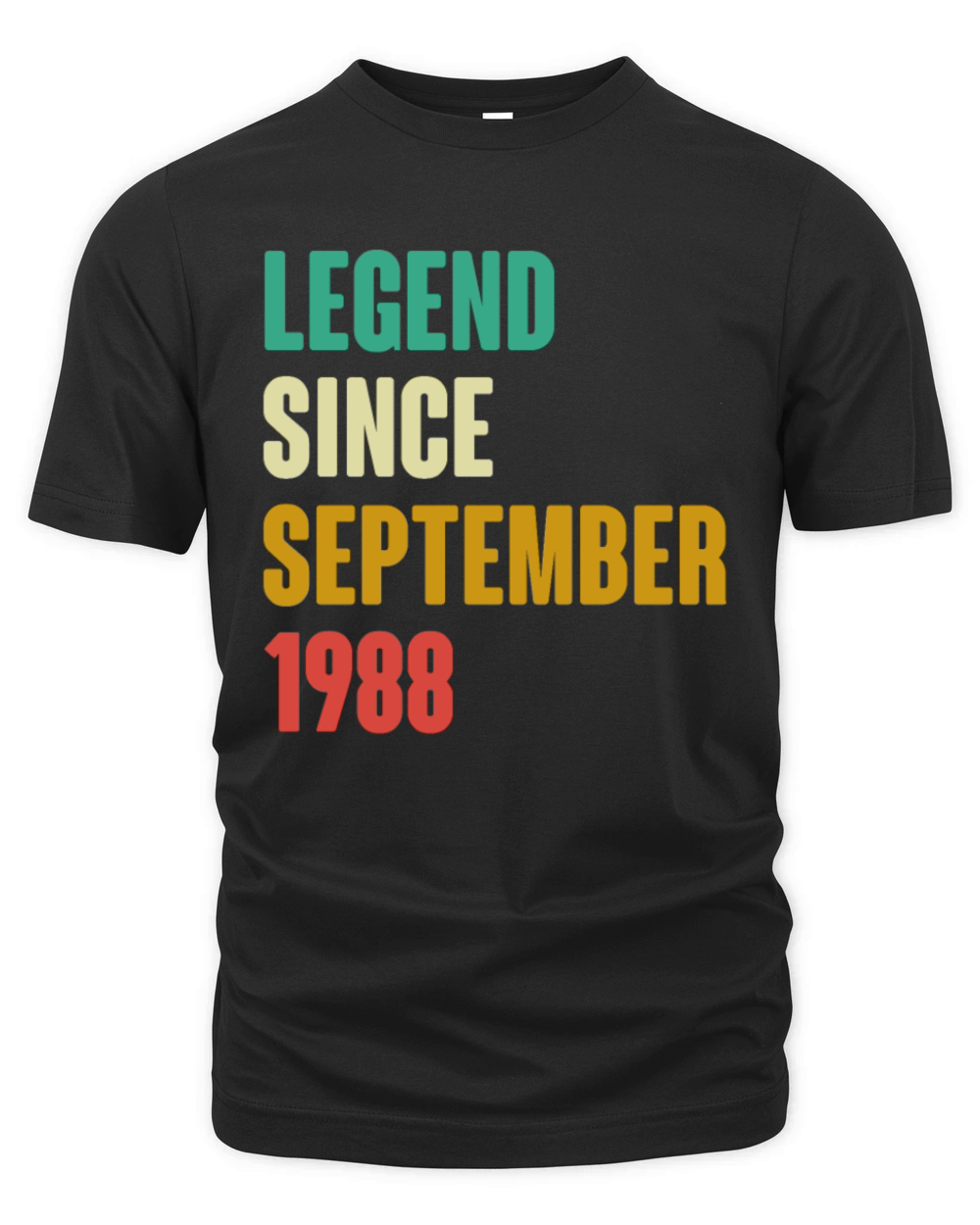 September 1988 34th Birthday 34 Years Old Bday Gi Organic Unisex T-shirt