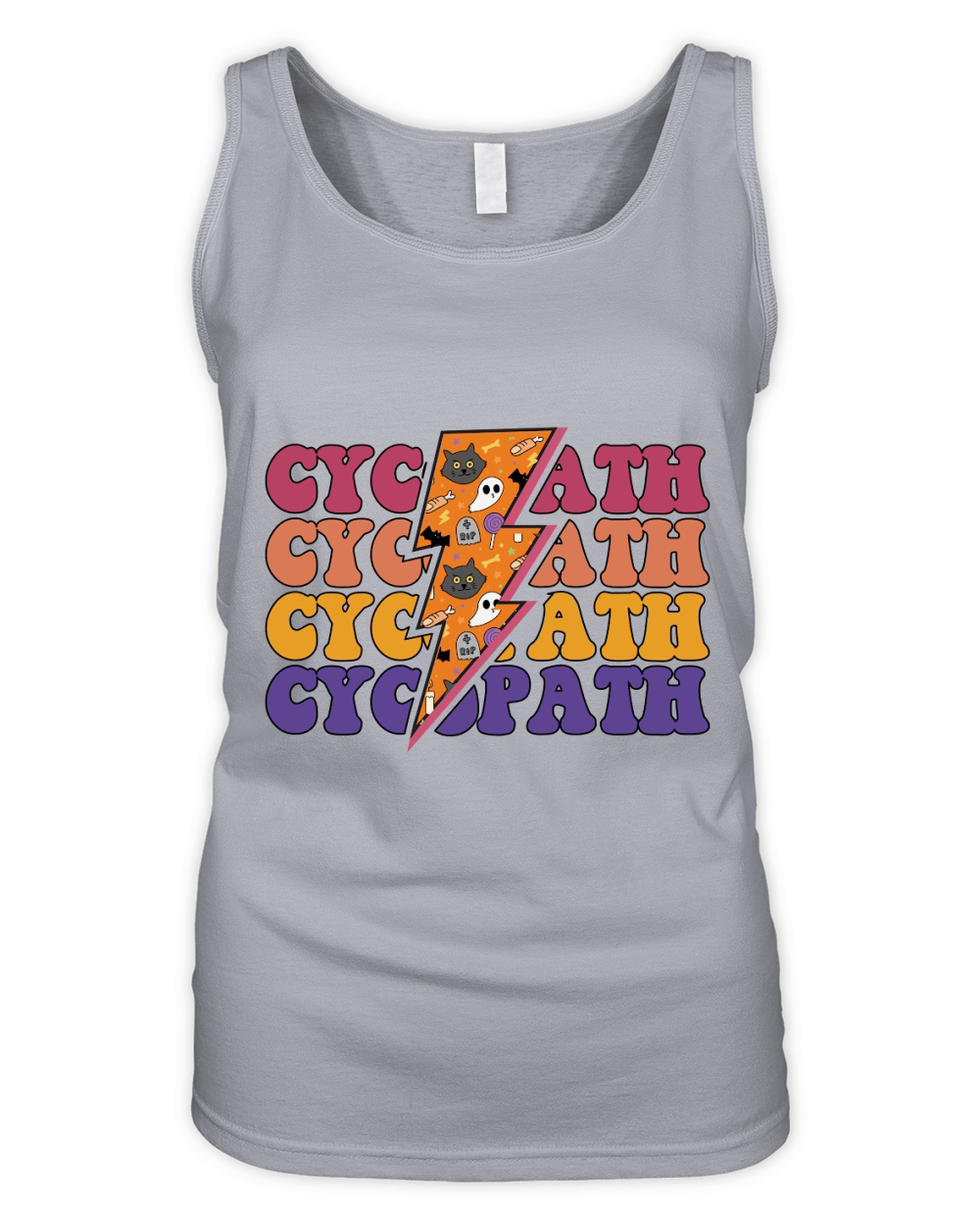 Cycopath Retro Groovy Vintage 02 Organic Women's Tank Top