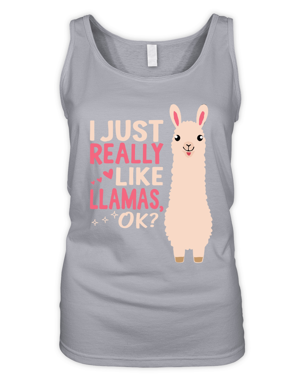 I just really like llamas ok Organic Women's Tank Top