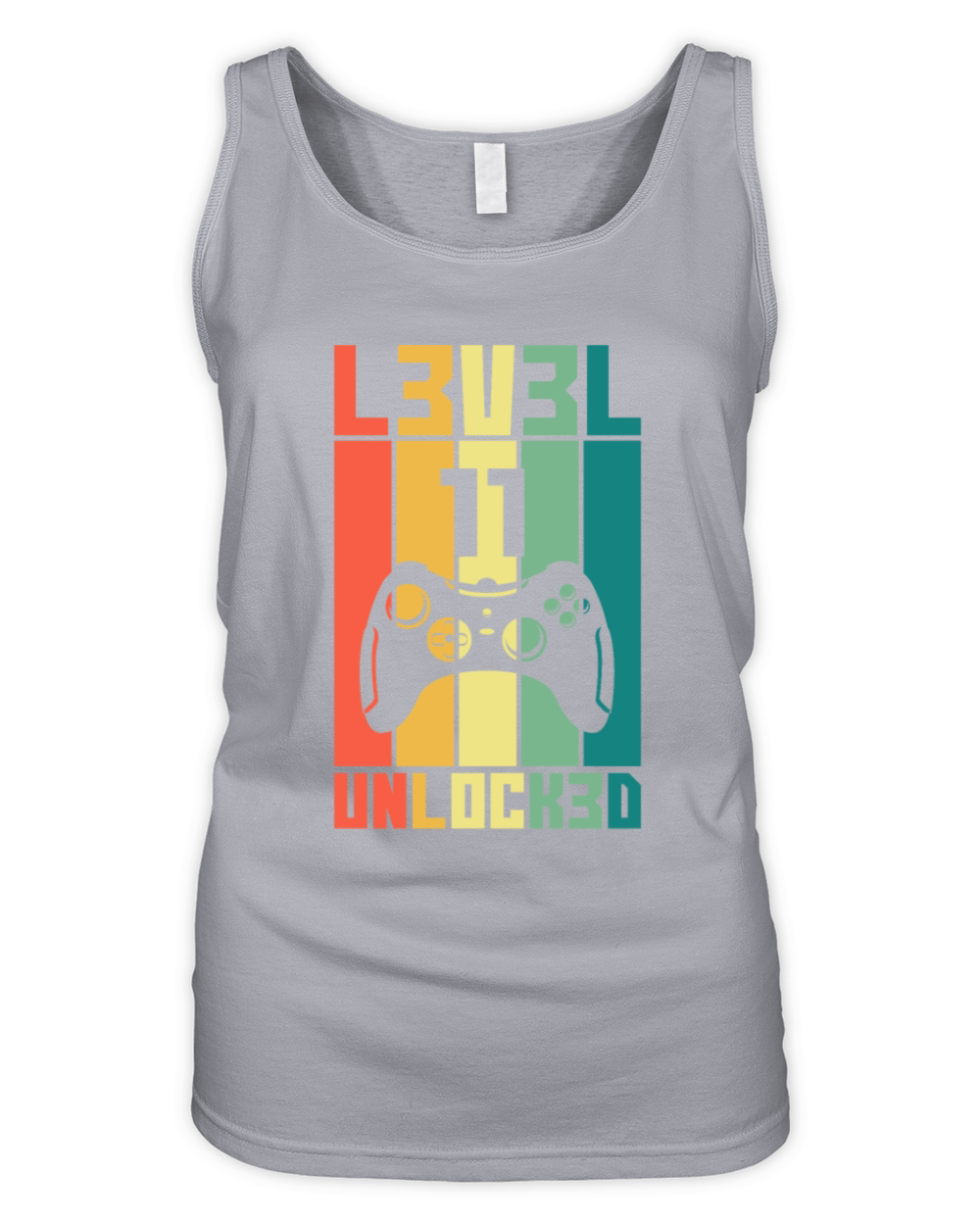 Level 11 Unlocked Vintage Gamer 11th Birthday Gift Organic Women's Tank Top