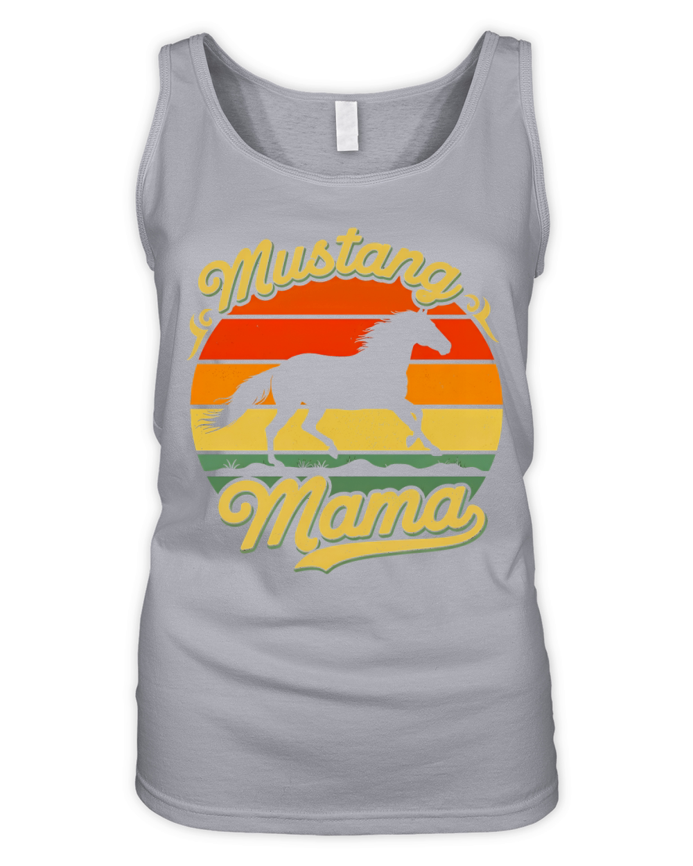 Mustang Mama Horse Organic Women's Tank Top