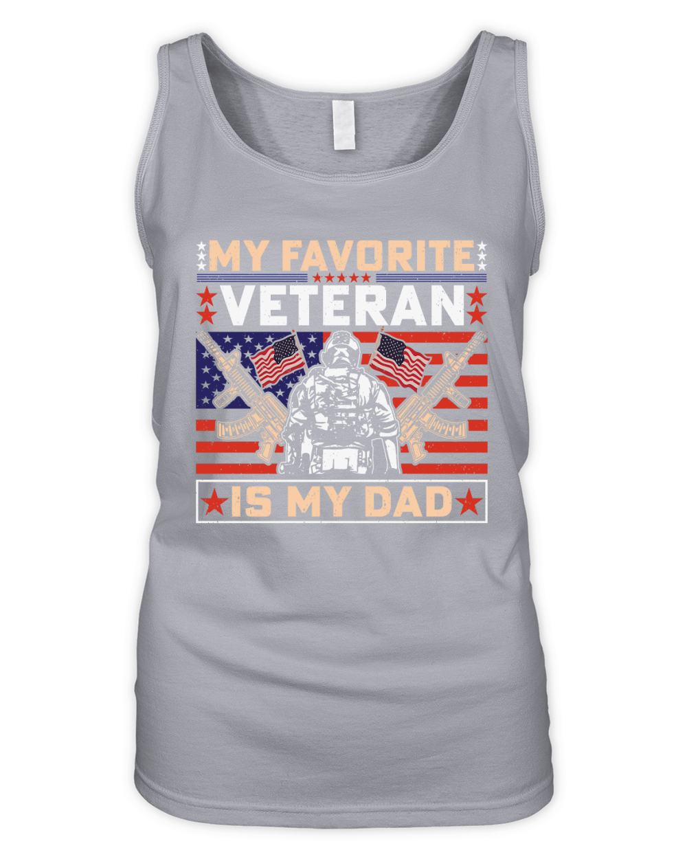 My favorite veterab is my dad Organic Women's Tank Top