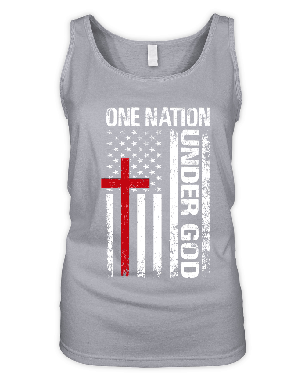 One Nation Under God. American By Birth Christian By The Grace Of God Organic Women's Tank Top