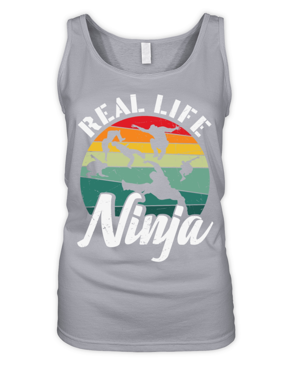 Parkour Real Life Ninja Gym Retro Vintage Organic Women's Tank Top