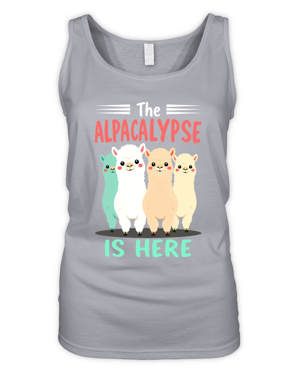 The alpacalypse is here Organic Women's Tank Top