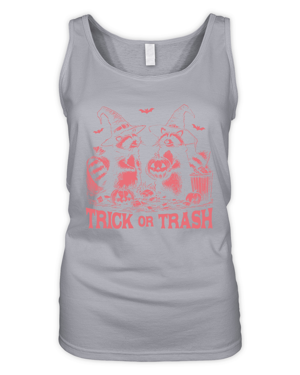 Trick Or Trash Halloween D Red Organic Women's Tank Top