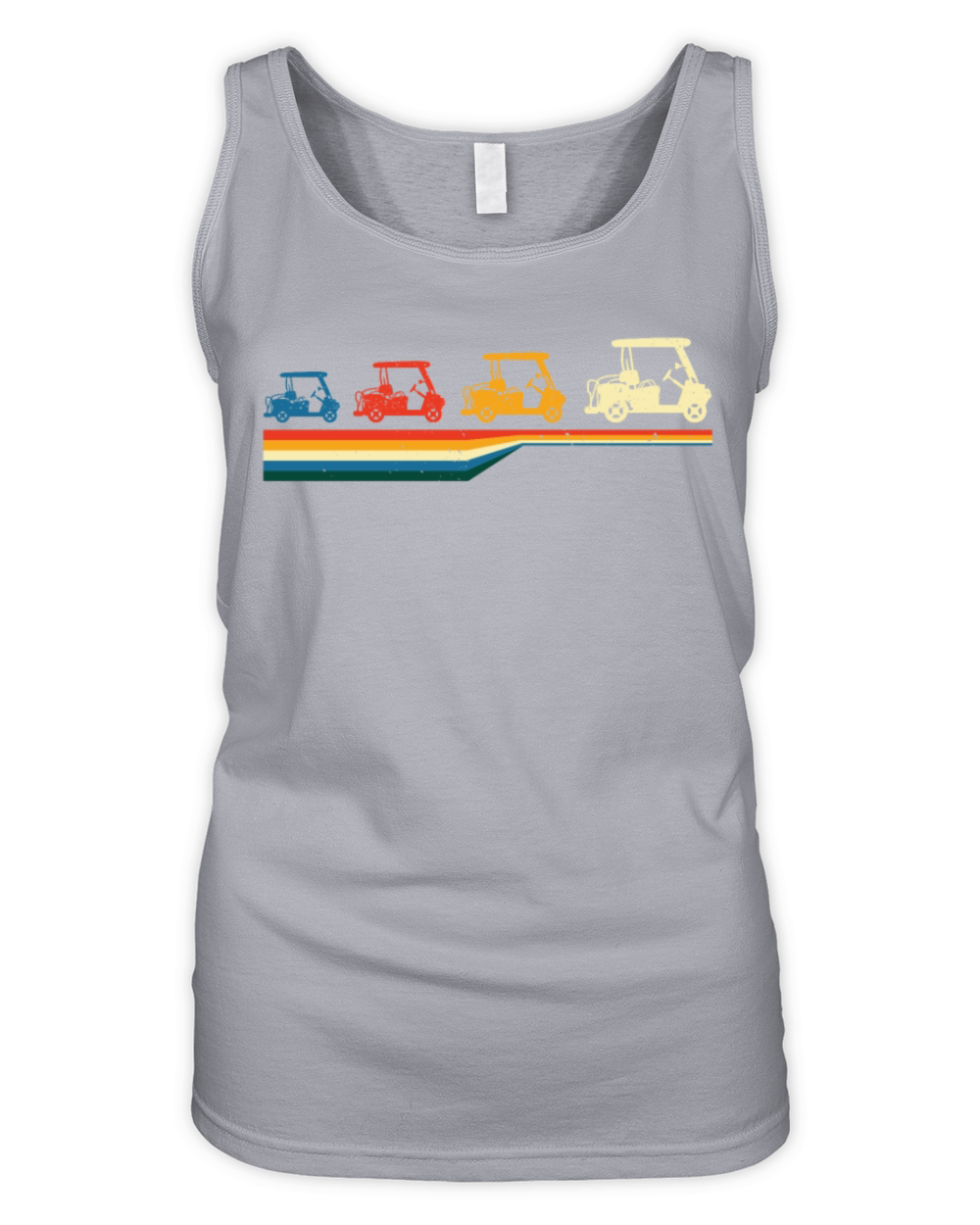 Vintage Golf Shirt - Golf Caddy Shirt - Golf Cart Organic Women's Tank Top