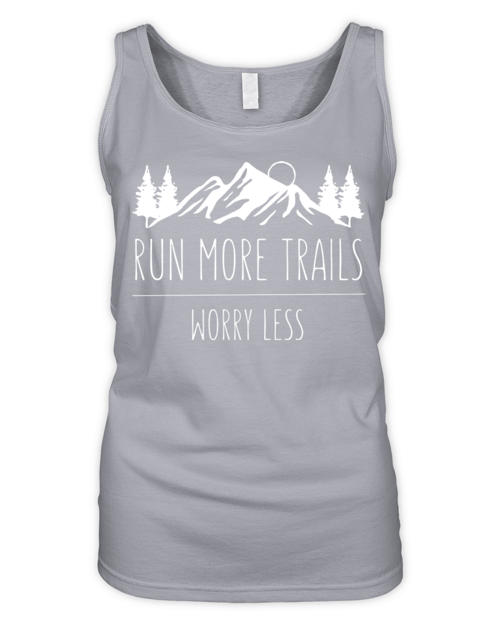 Vintage Trail Running Run More Trail Retro For Run Organic Women's Tank Top