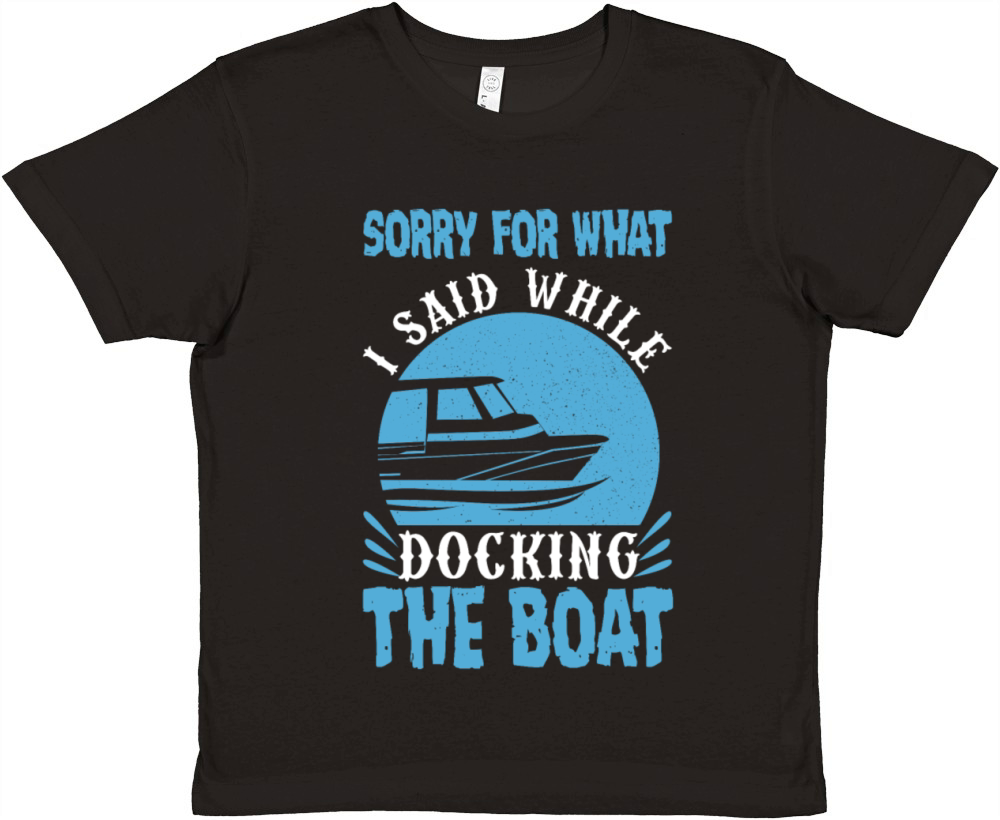 Boat Docking Premium Kids Crewneck T-shirt