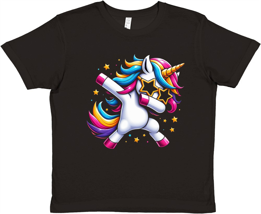 Dabbing Unicorn Premium Kids Crewneck T-shirt