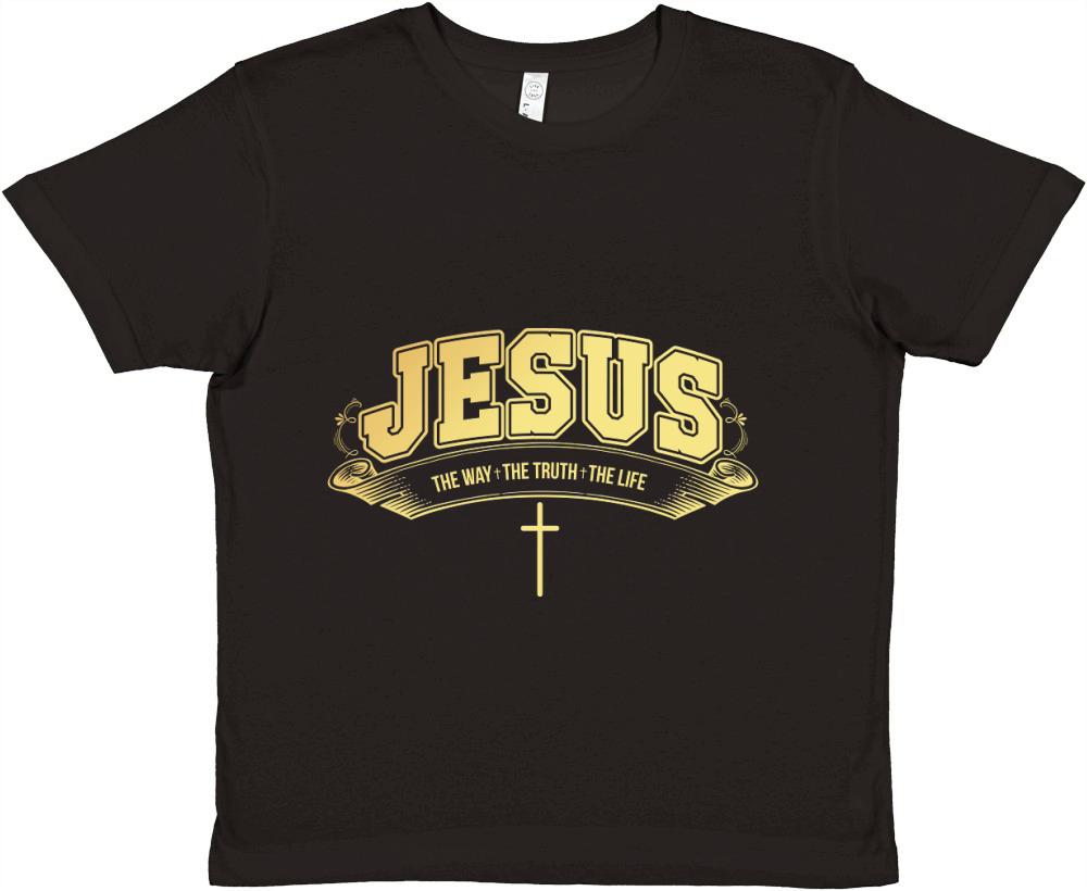 Jesus The Way The Truth The Life Premium Kids Crewneck T-shirt