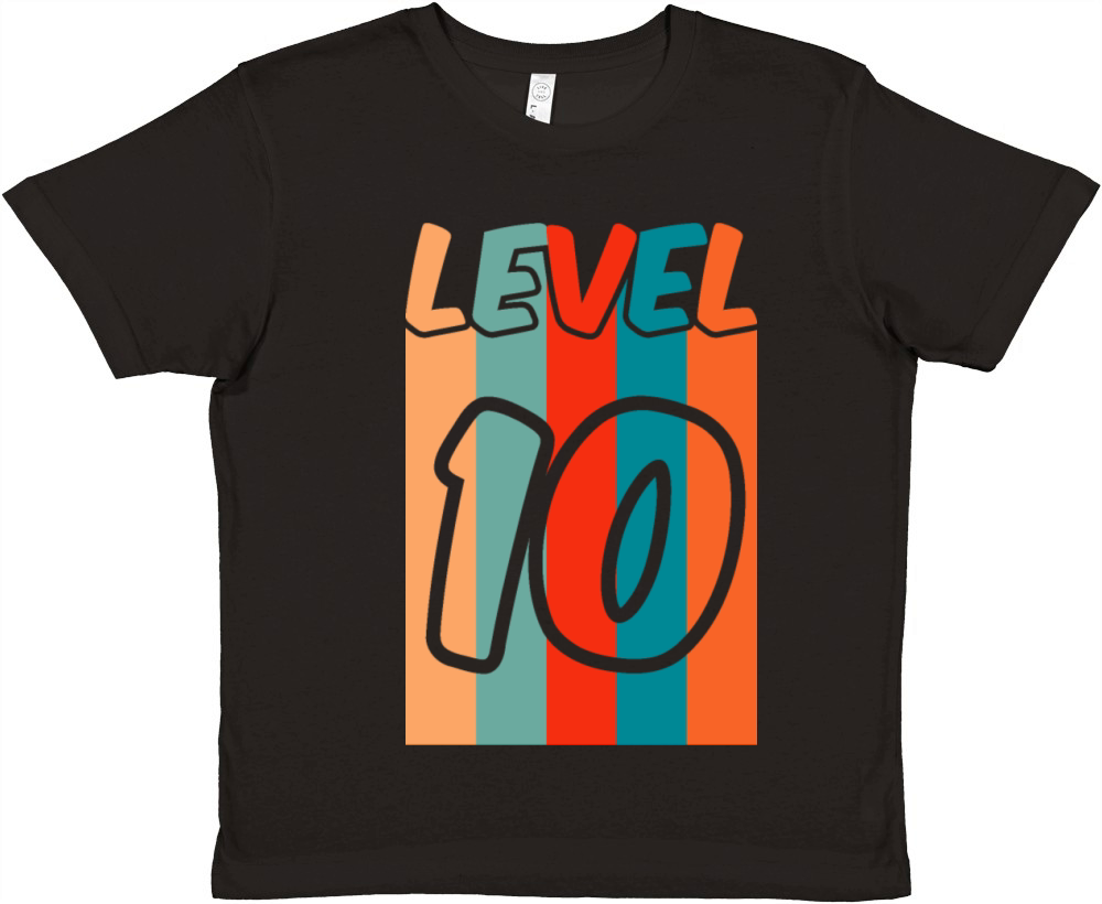 Level 10 birthday gamer Premium Kids Crewneck T-shirt