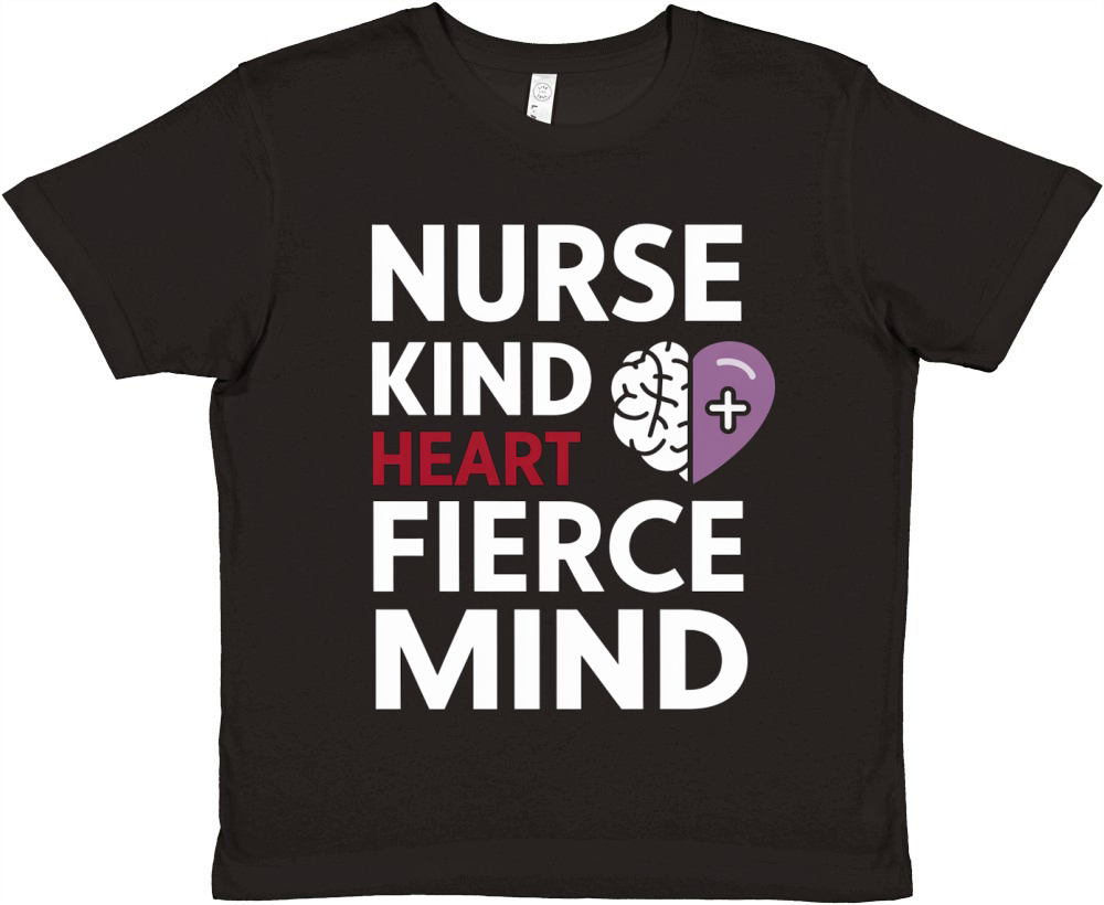 Nurse Kind Heart Fierce Mind Premium Kids Crewneck T-shirt