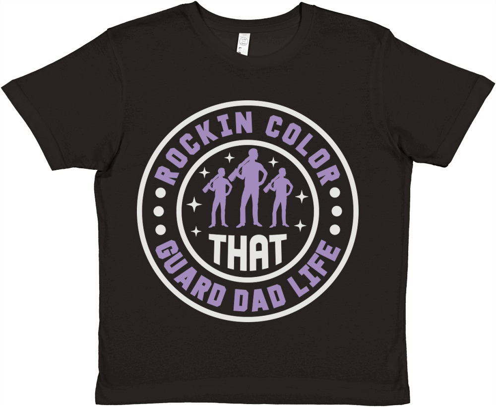 Rockin That Color Guard Dad Life 05 Premium Kids Crewneck T-shirt