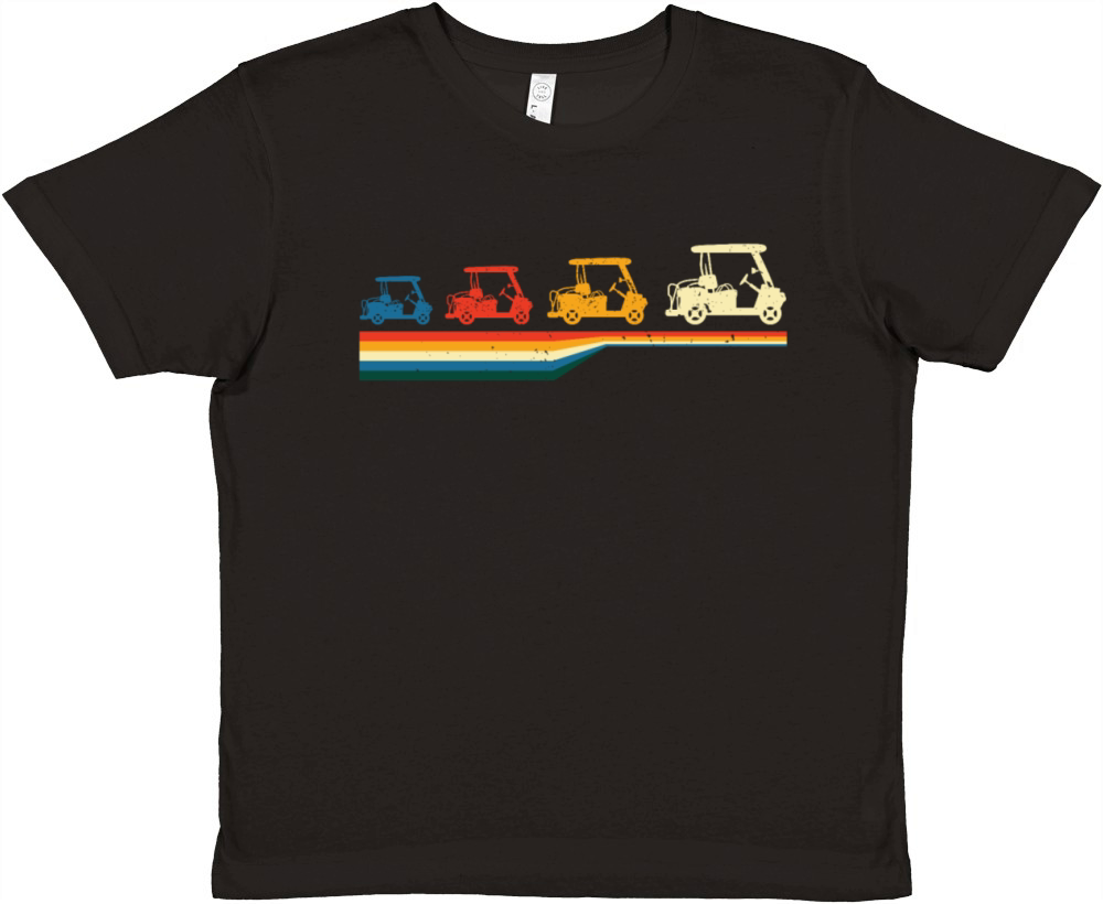 Vintage Golf Shirt - Golf Caddy Shirt - Golf Cart Premium Kids Crewneck T-shirt