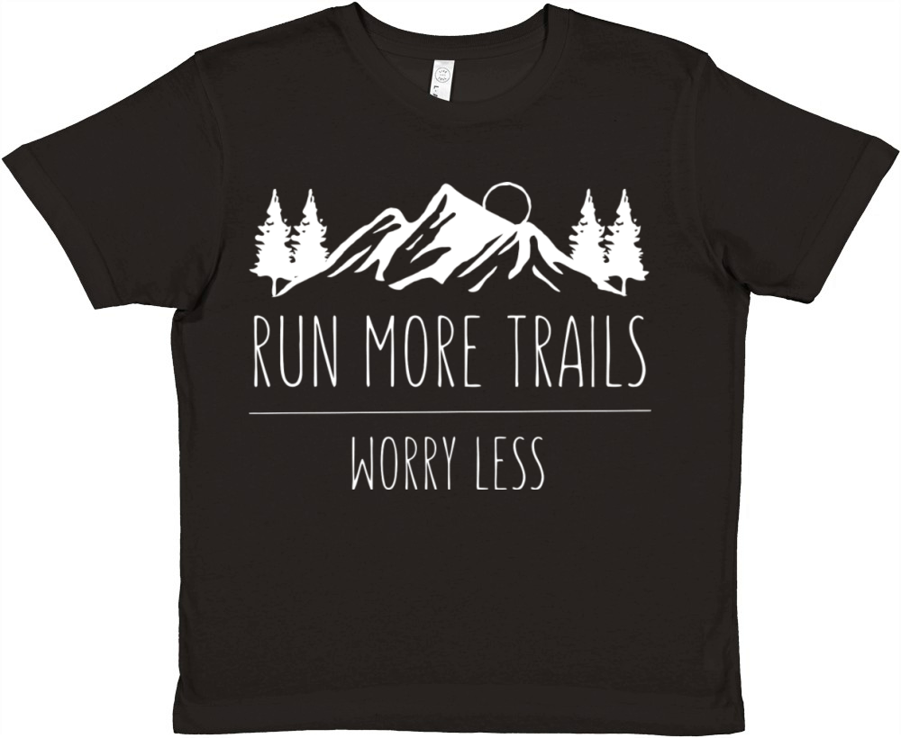 Vintage Trail Running Run More Trail Retro For Run Premium Kids Crewneck T-shirt