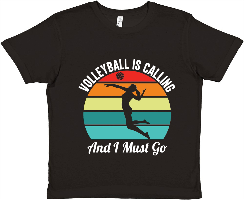 Volleyball Is Calling And I Must Go Premium Kids Crewneck T-shirt