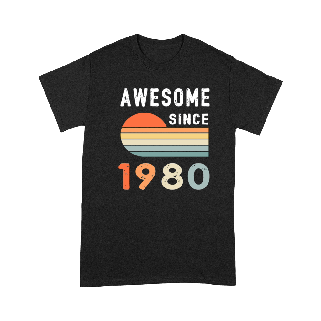 1980 Birthday Retro Vintage Gift Premium T-shirt