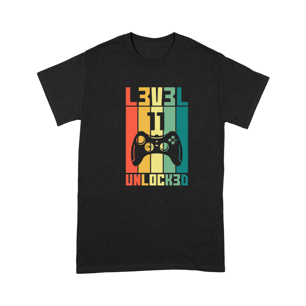 Level 11 Unlocked Vintage Gamer 11th Birthday Gift Premium T-shirt