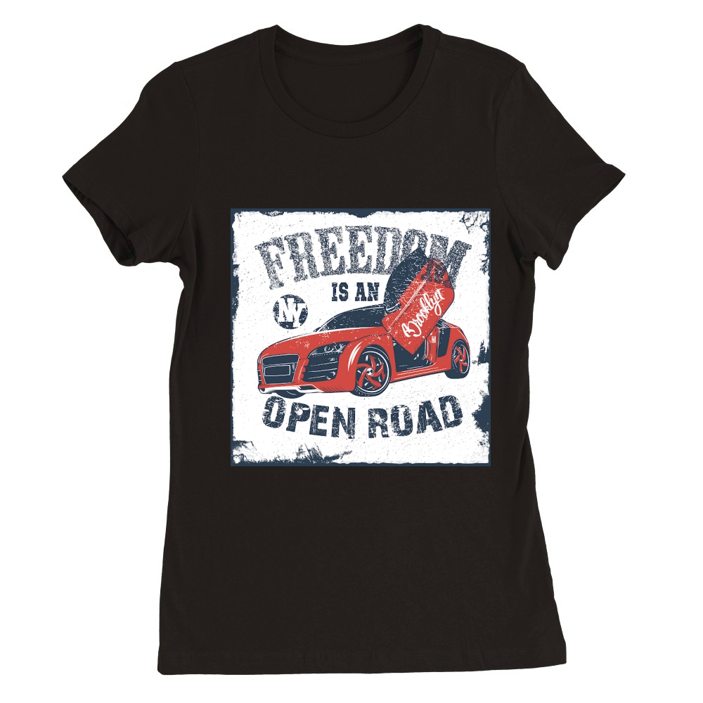 Vintage Car 11 Premium Womens Crewneck T-shirt